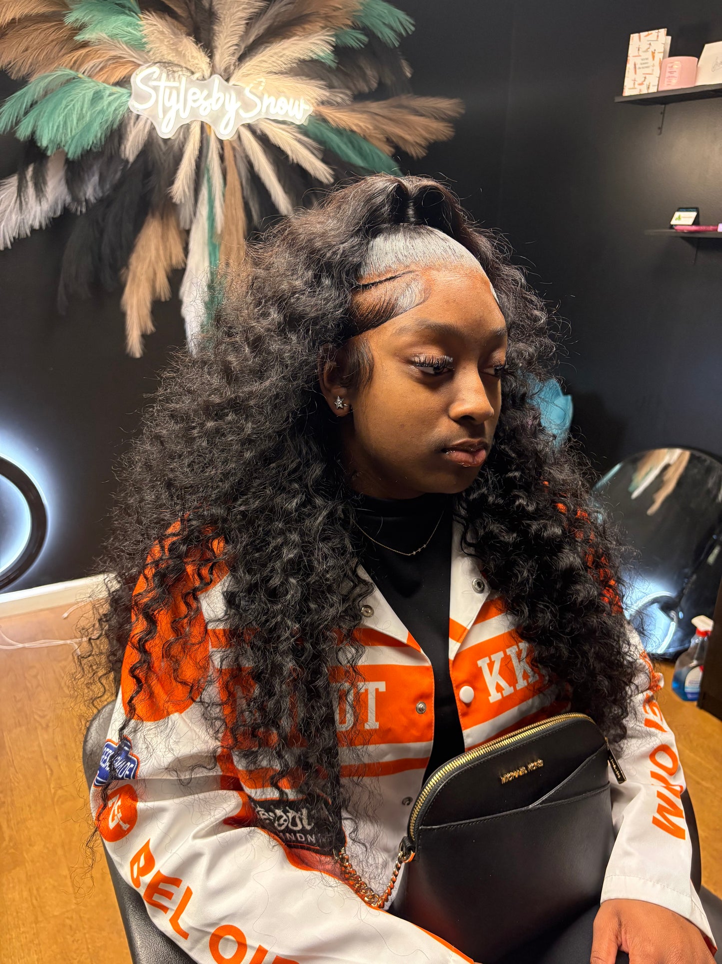 (Miss Lovely) 100% Virgin Cambodian Hair 13x4 HD Lace Deep Wave Frontal Wig 200% Density Ready-To-Wear Wig