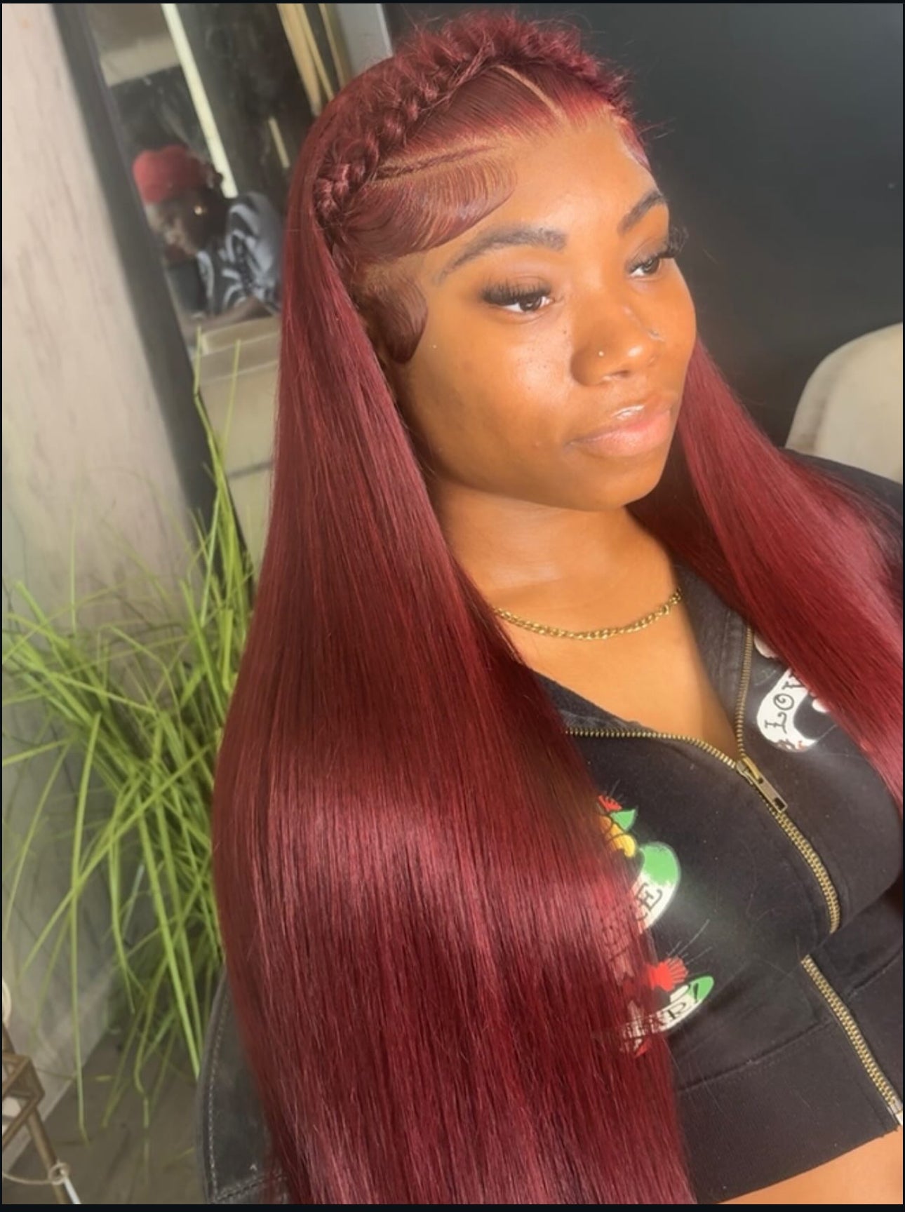 99J Burgandy - Virgin Brazilian Human Hair Wig 200% density