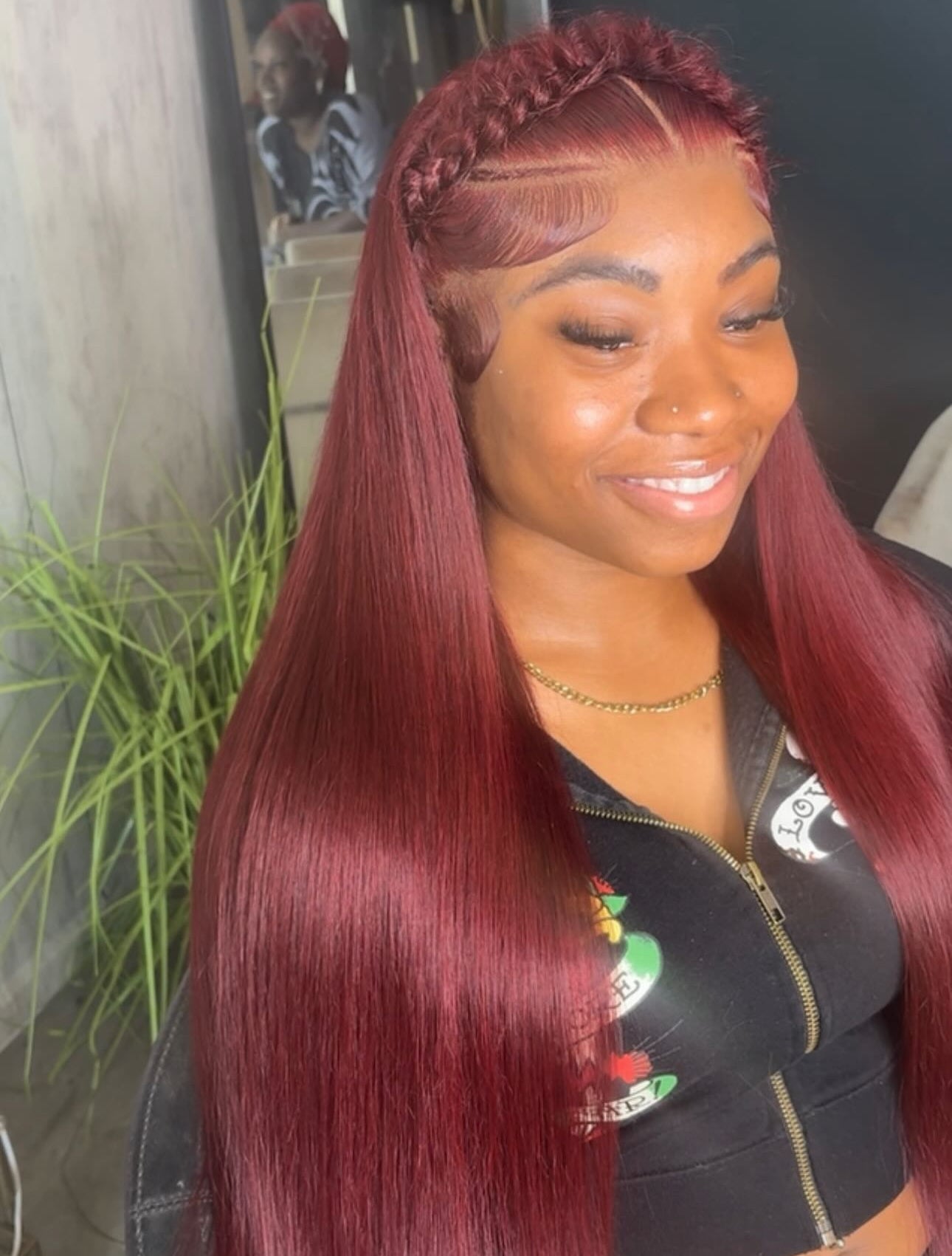 99J Burgandy - Virgin Brazilian Human Hair Wig 200% density