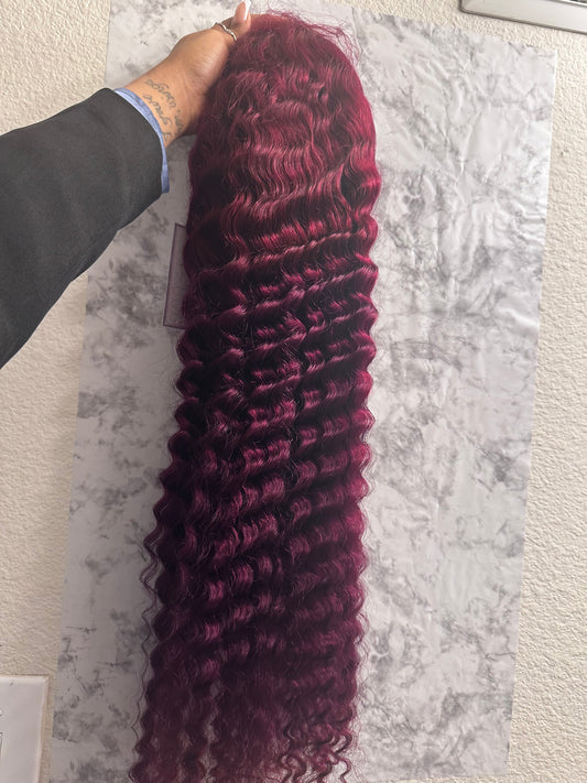 99J- Deep Wave Wig (200% Density) 13x4 HD Lace Wig